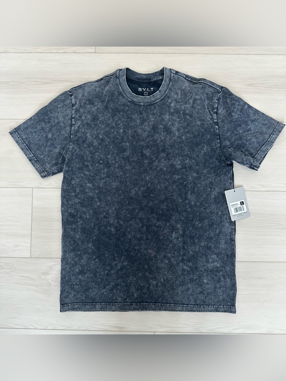 Men's Washed Crewneck T-Shirt - Charcoal